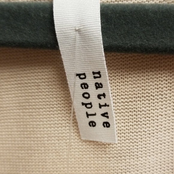 Native People Taupe Velvet Stripe Top - Picture 5 of 6